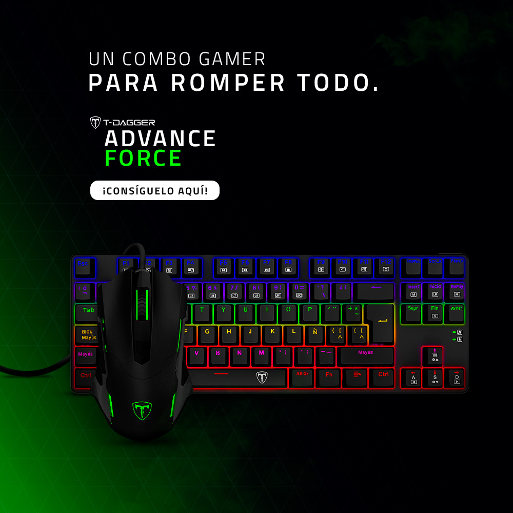 combo gamer teclado y raton rgb tdagger teclado tkl