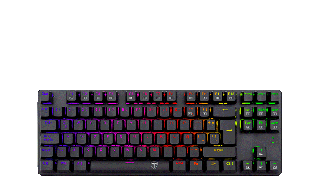 teclado bora black rgb