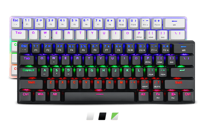 Bora RGB rainbow colores t-dagger teclado 60%