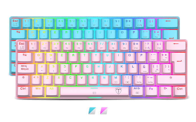 Bora RGB chroma colores t-dagger teclado 60%